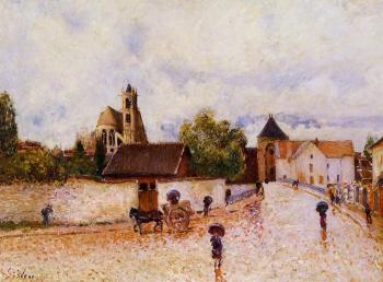 阿爾弗萊德 西斯萊 Moret-sur-Loing, Rainy Weather 阿爾弗萊德 西斯萊 Moret-sur-Loing, Rainy Weather